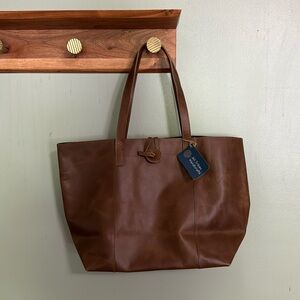 Genuine leather shoulder bag purse